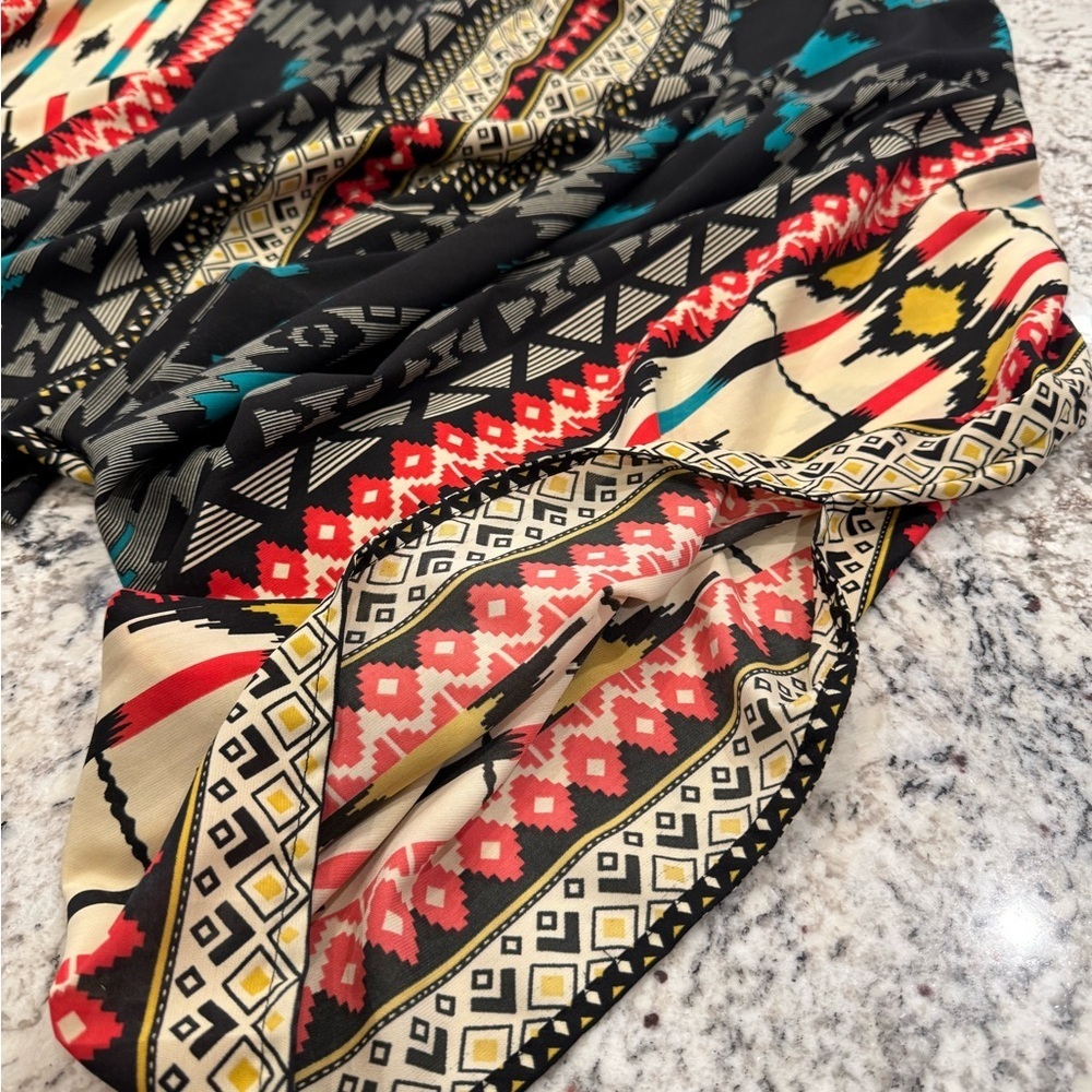 SOHO Tribal Print Handkerchief Hem Romper Size 3 Boho Festival - Picture 6 of 7